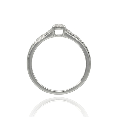 Fehér arany gyűrű 53-as méret (CR8084W13-53)